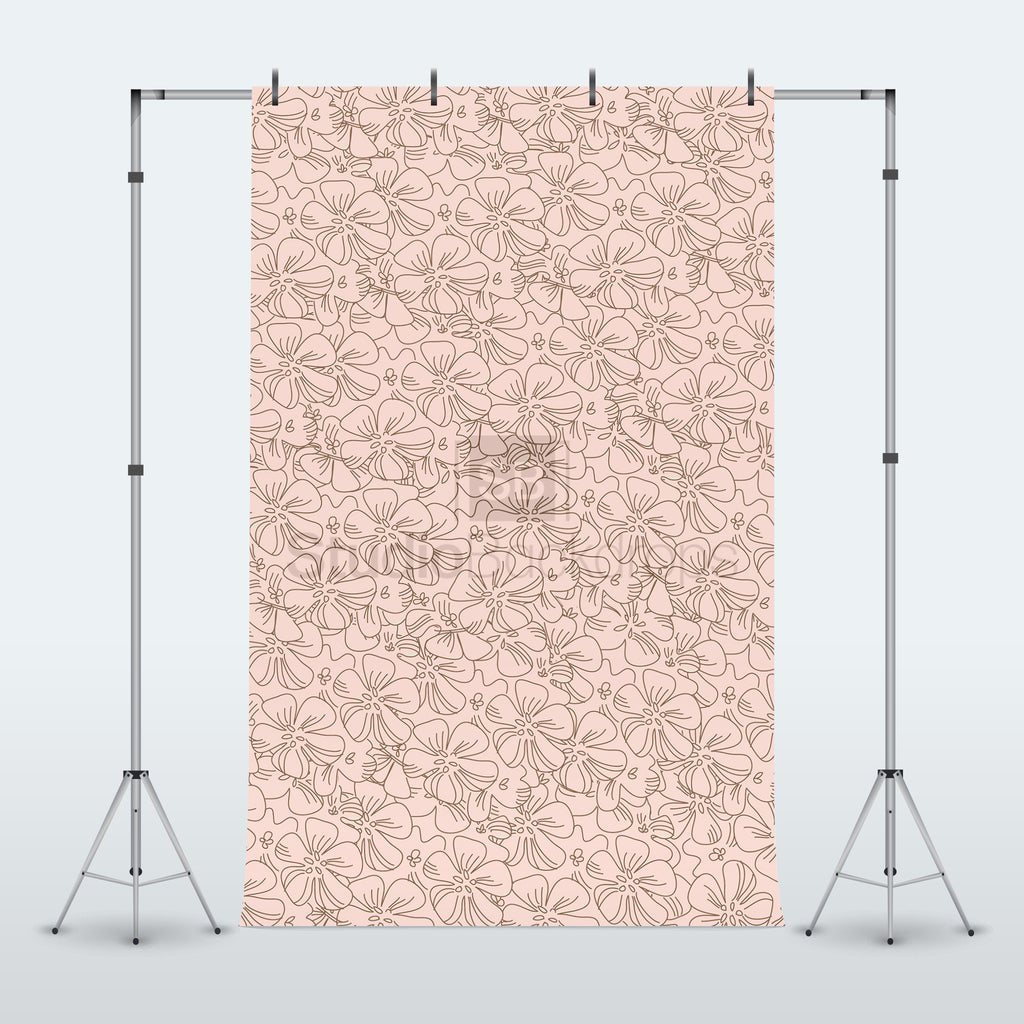 Pink Floral Photography Backdrop