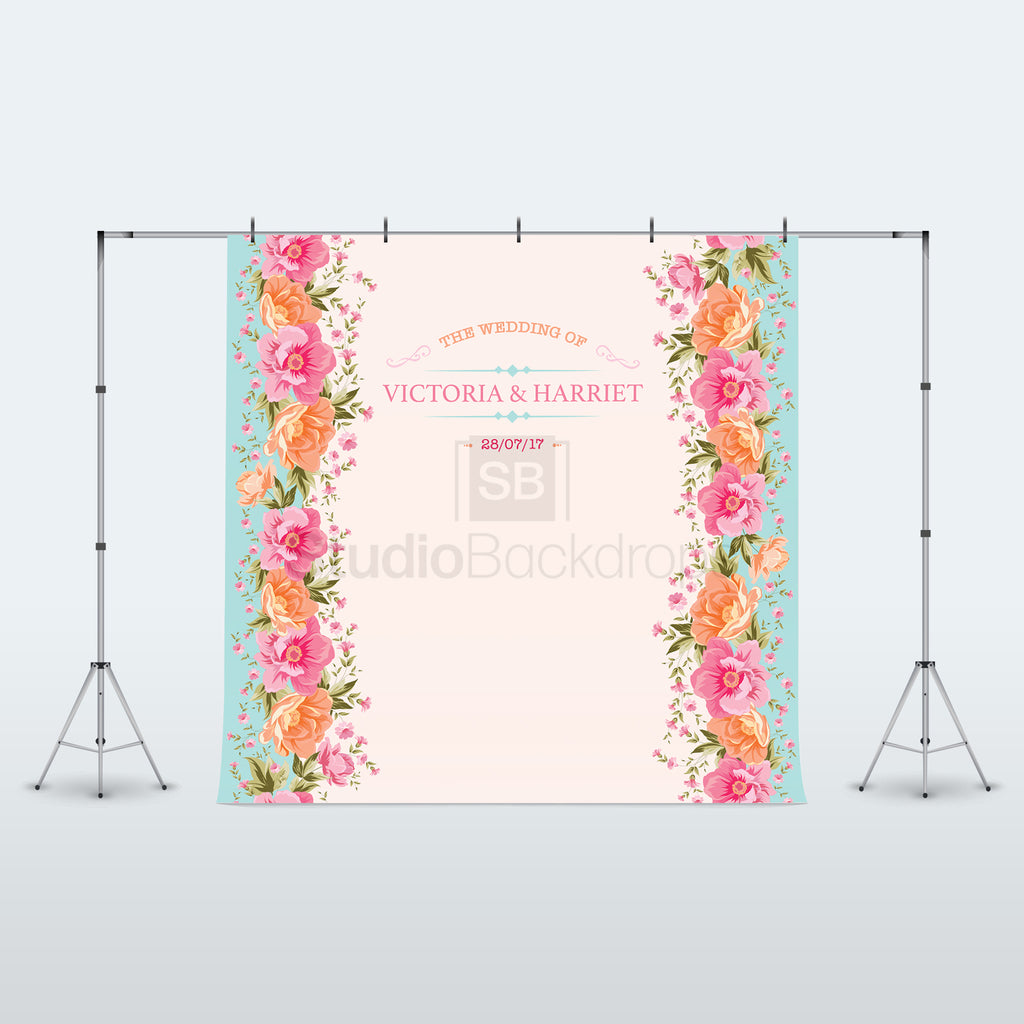 Personalised Vintage Floral Wedding Photo Booth