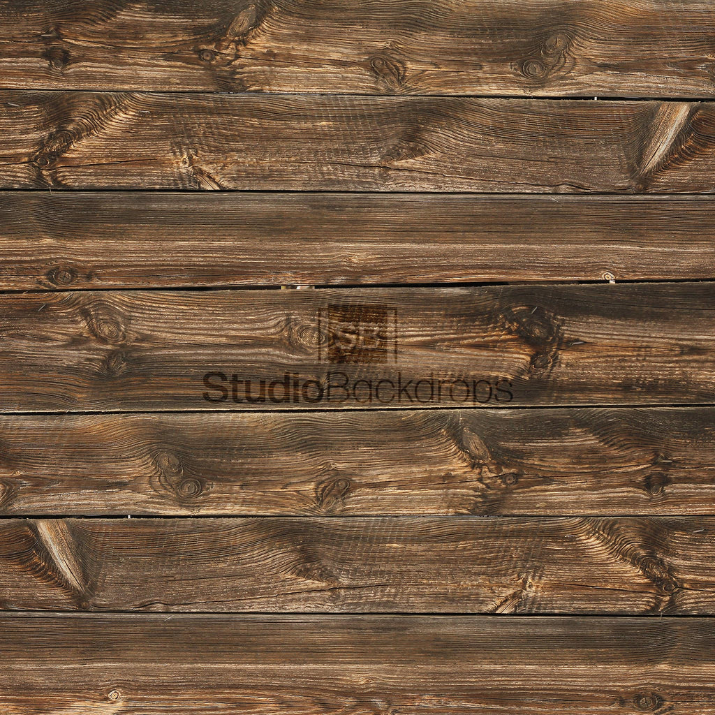 Dark Wooden Floorboards Photography Backdrop