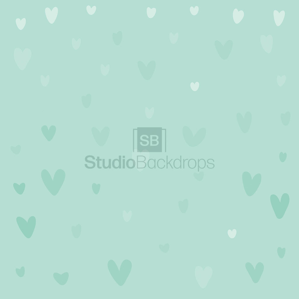 Scattered Hearts Photography Backdrop