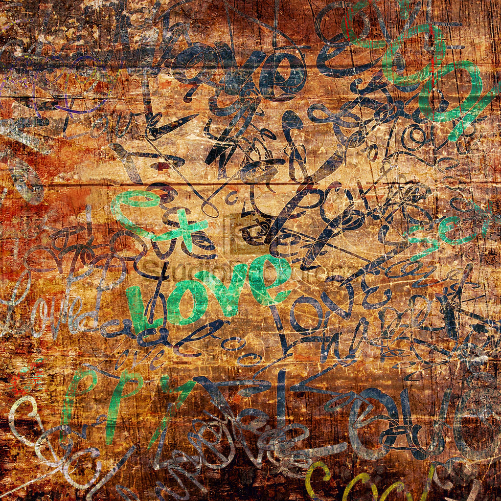 Paint on Wood Graffiti Photography Backdrop