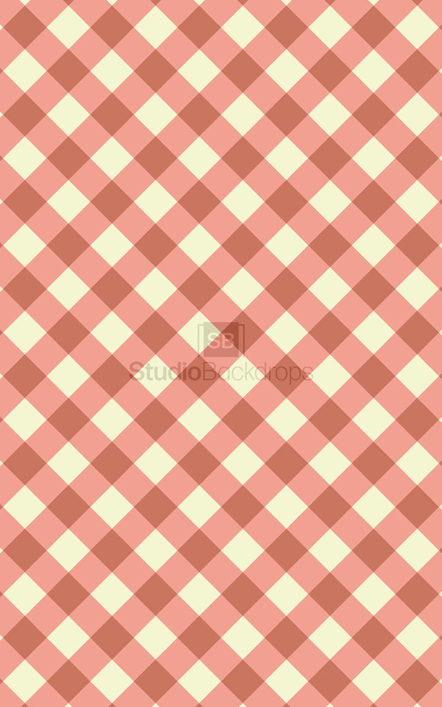 Red Gingham Photography Backdrop