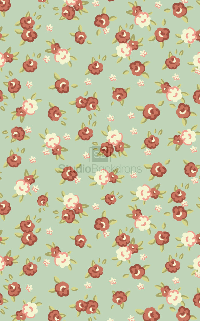 Flower Pattern Photography Backdrop