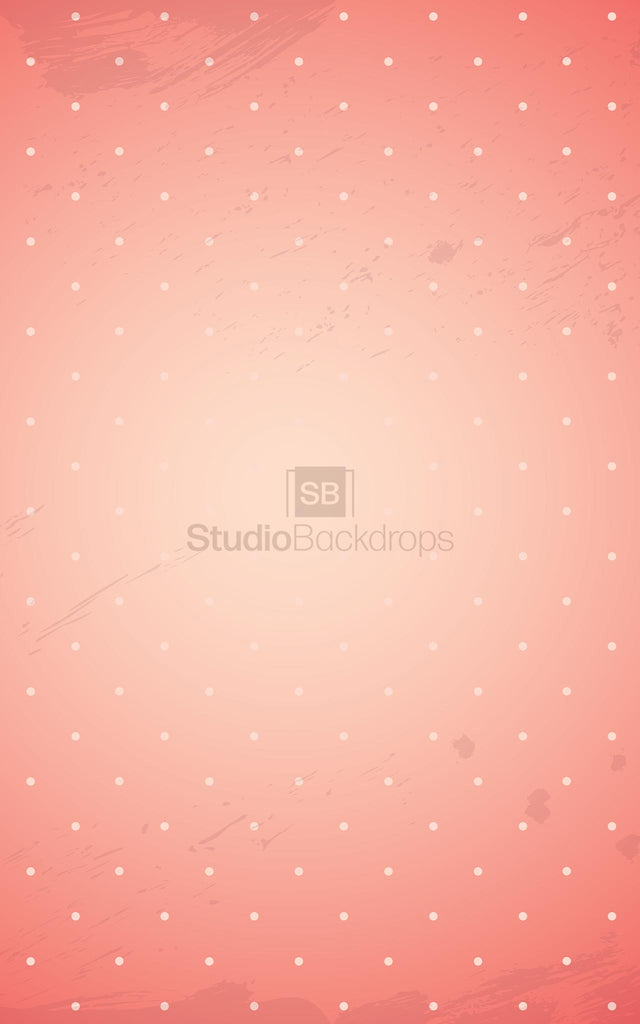 Pink Polka Dot Photography Backdrop