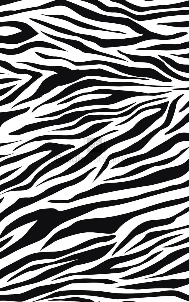 Zebra Pattern Photography Backdrop