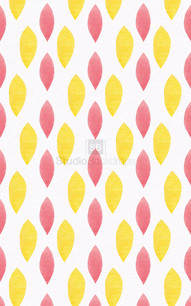 Yellow & Pink Pattern Photography Backdrop