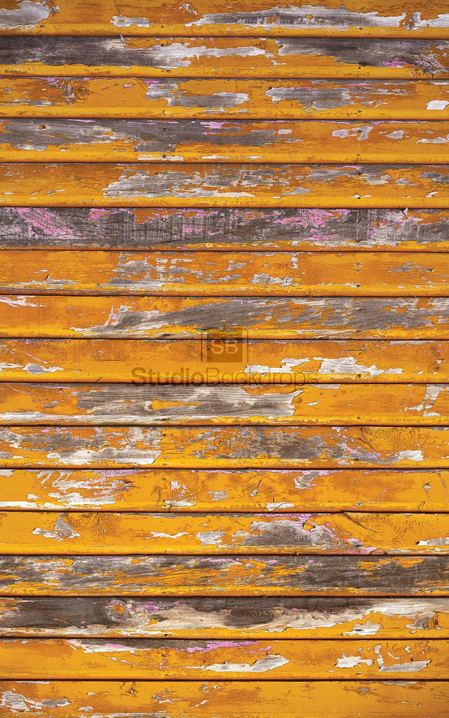 Yellow Faded Wood Photography Backdrop