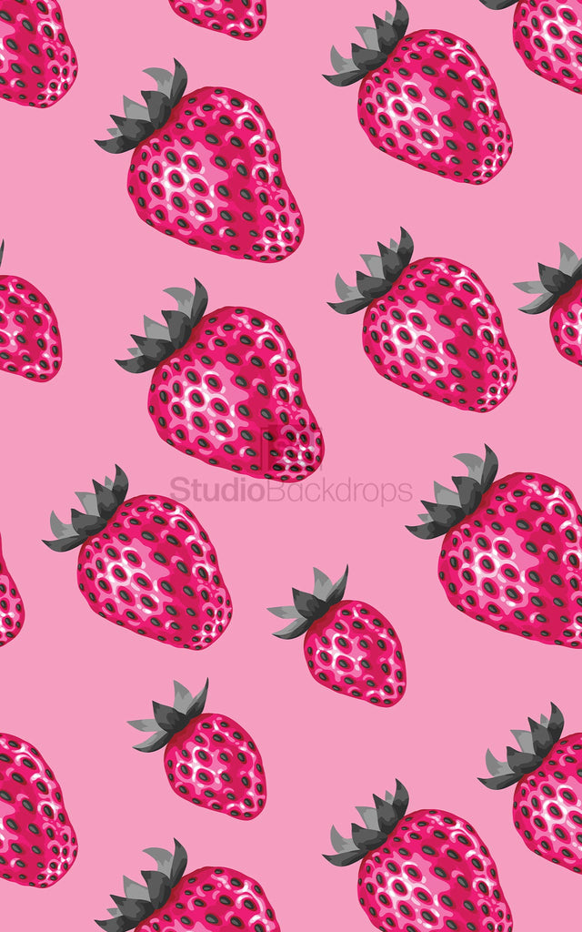 Strawberries Photography Backdrop