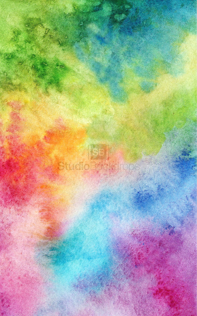 Multicolour Watercolour Texture Photography Backdrop BD-321-WAT