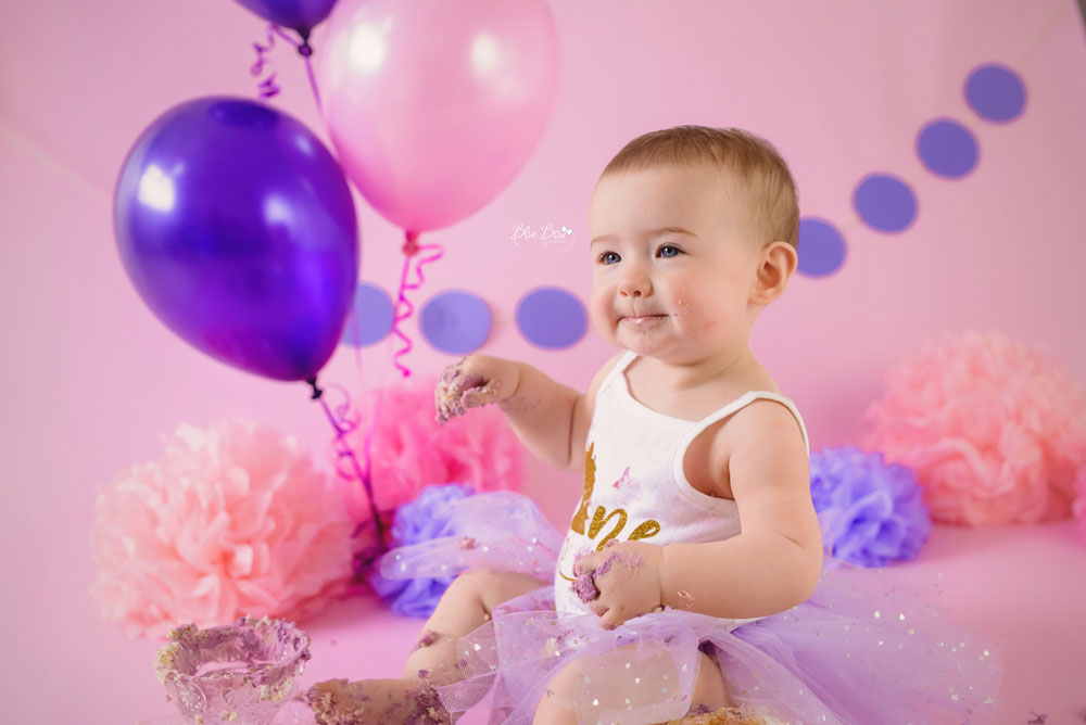 Baby Pink Photography Backdrop in use