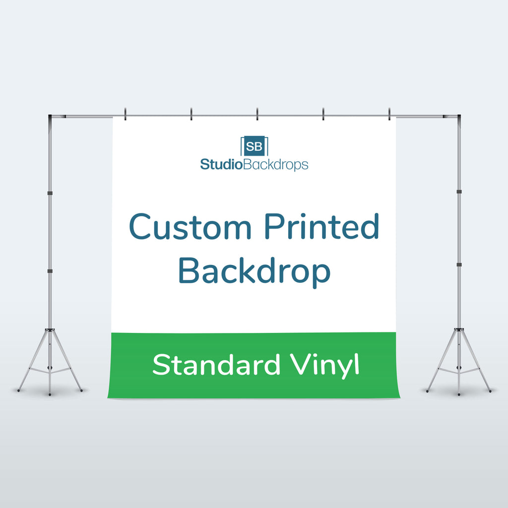 Illustration of a Standard Vinyl Custom Printed Photography Backdrop
