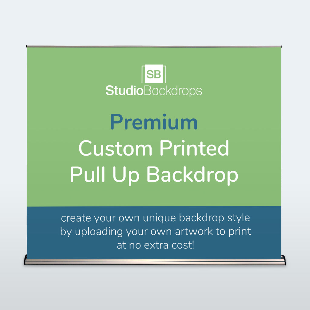 Custom Pull Up Backdrop Premium