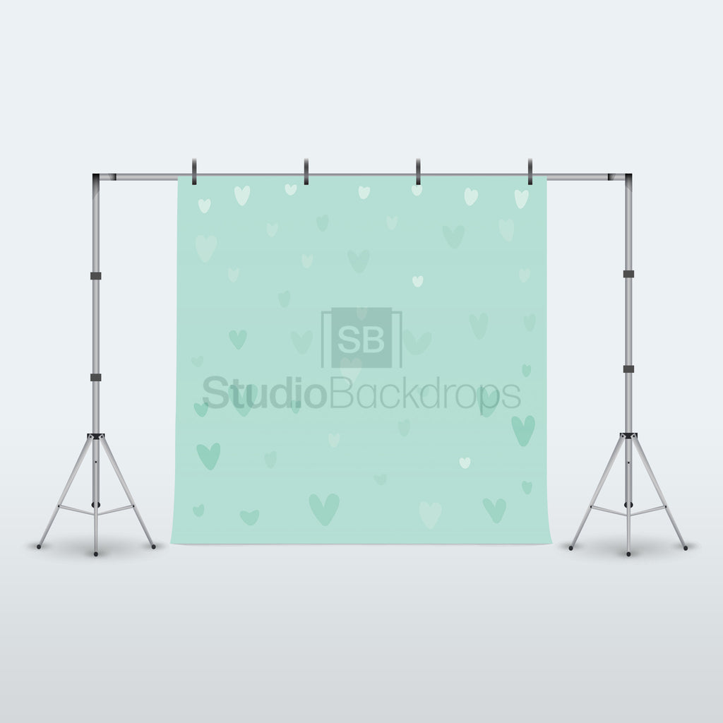 Scattered Hearts Photography Backdrop