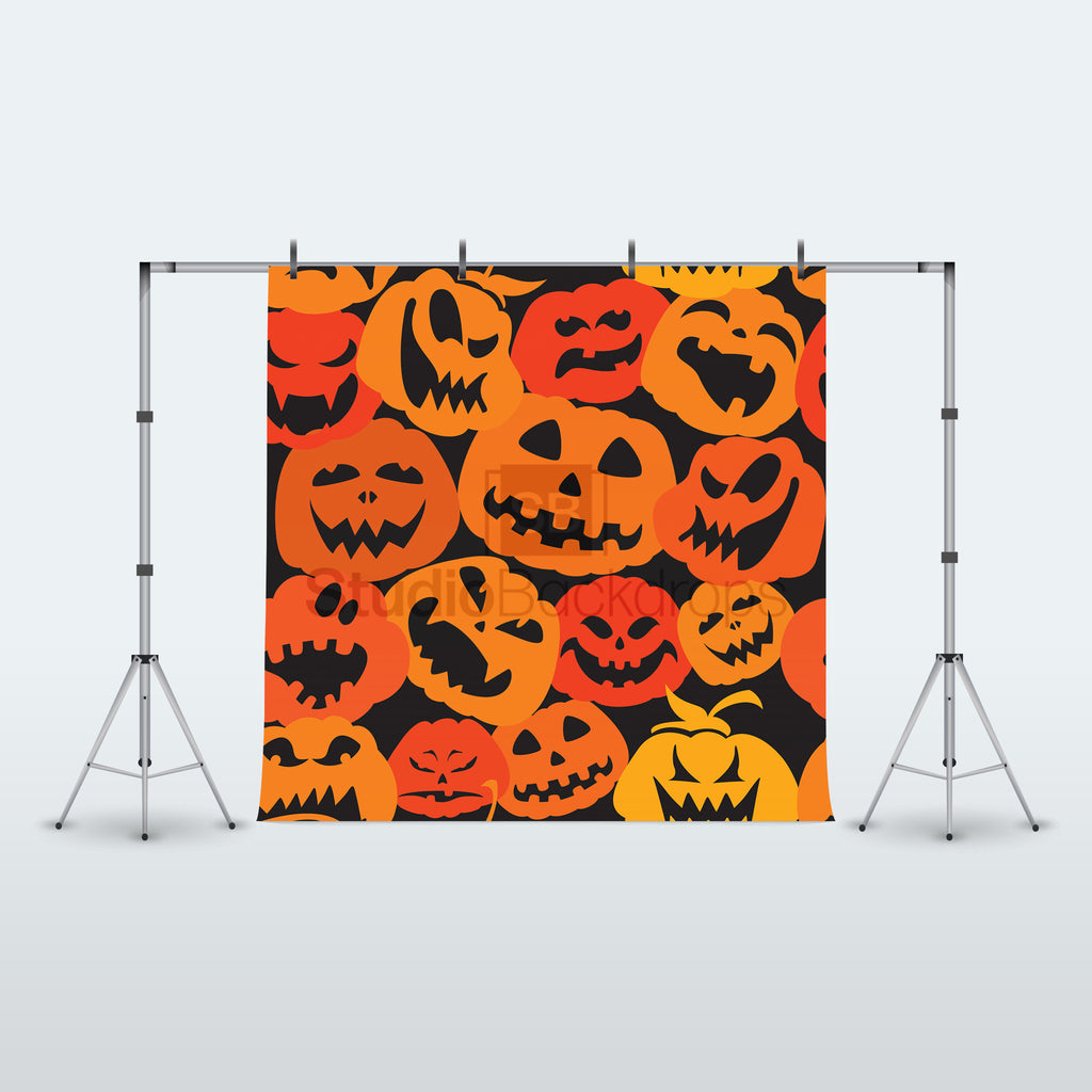 Halloween Pumpkins Photography Backdrop