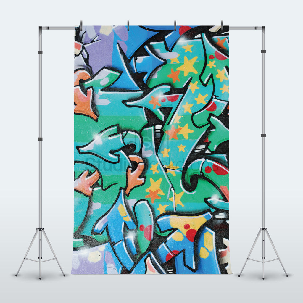 Spray Paint Graffiti Photography Backdrop