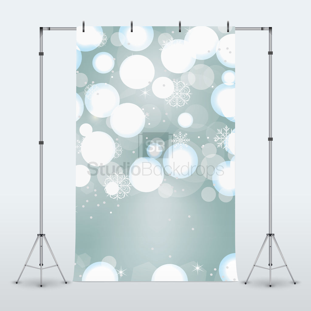 Snowflake Bokeh Photography Backdrop