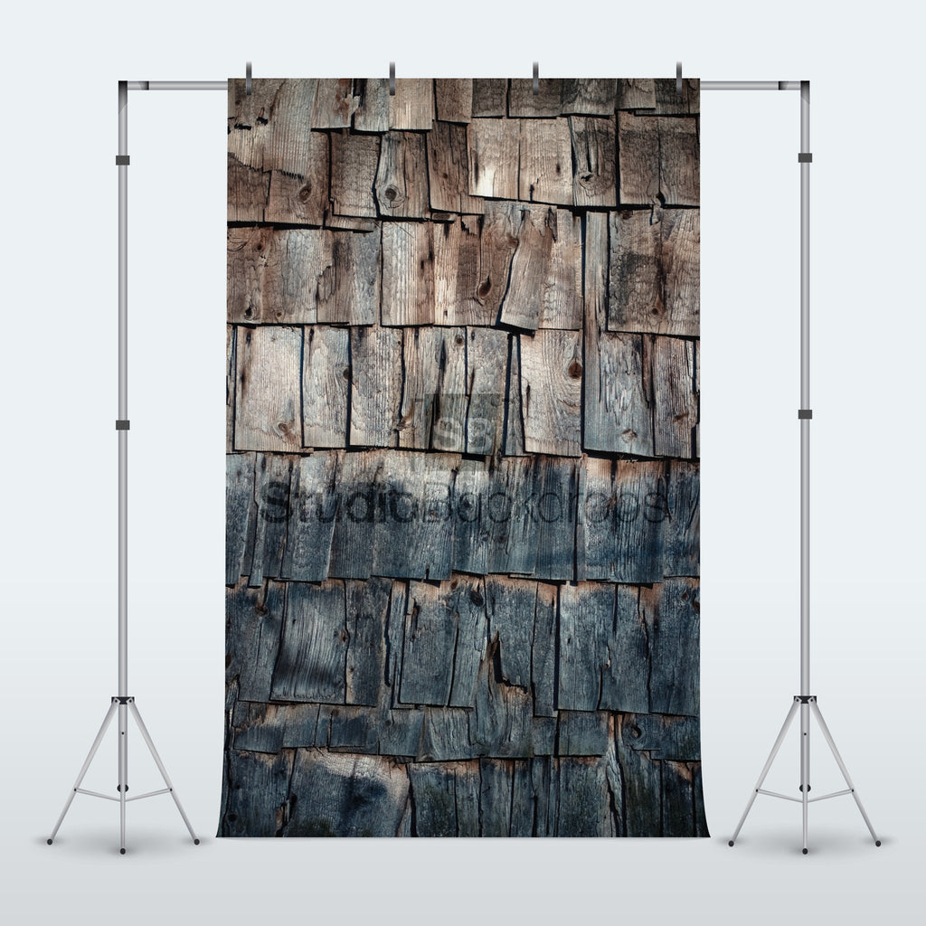 Wood Shingle Photography Backdrop