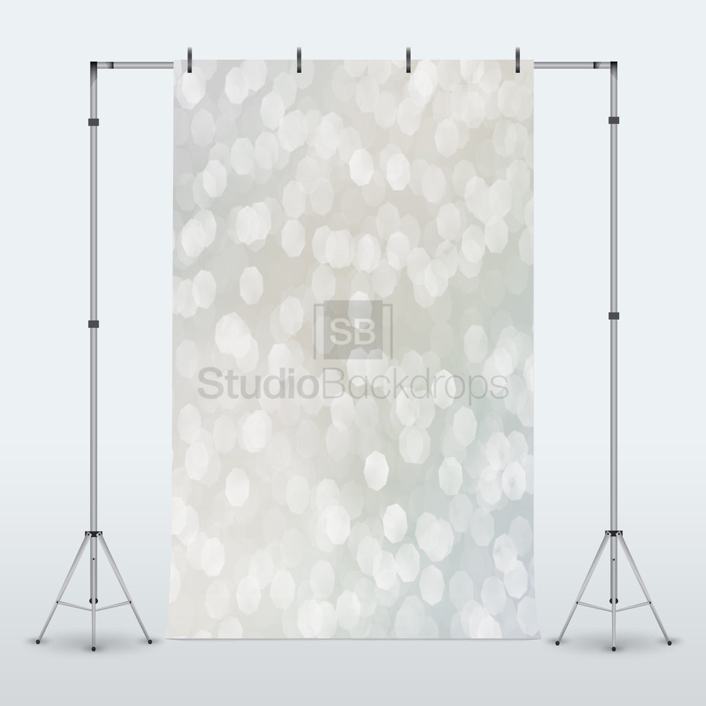 Silver Bokeh Photography Backdrop