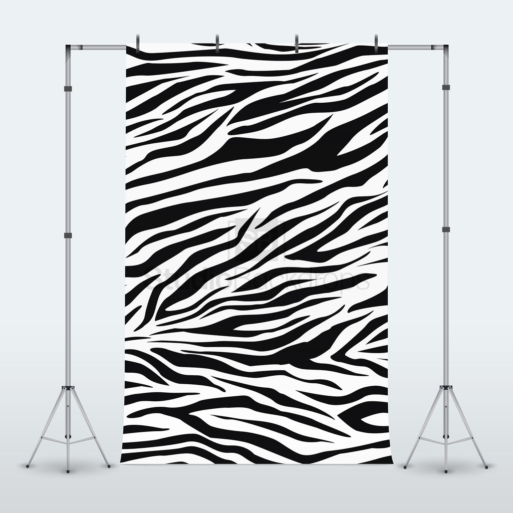Zebra Pattern Photography Backdrop