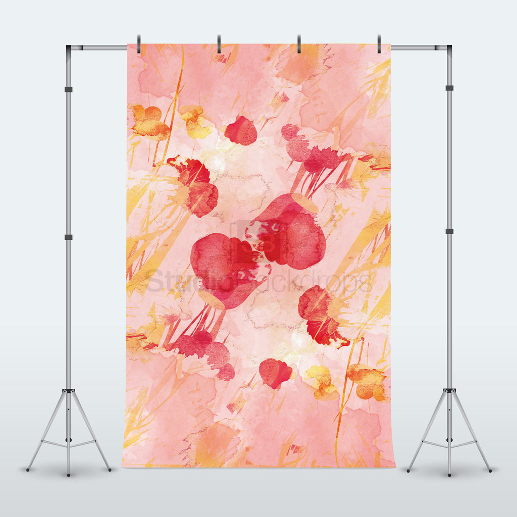 Watercolour Flowers Photography Backdrop