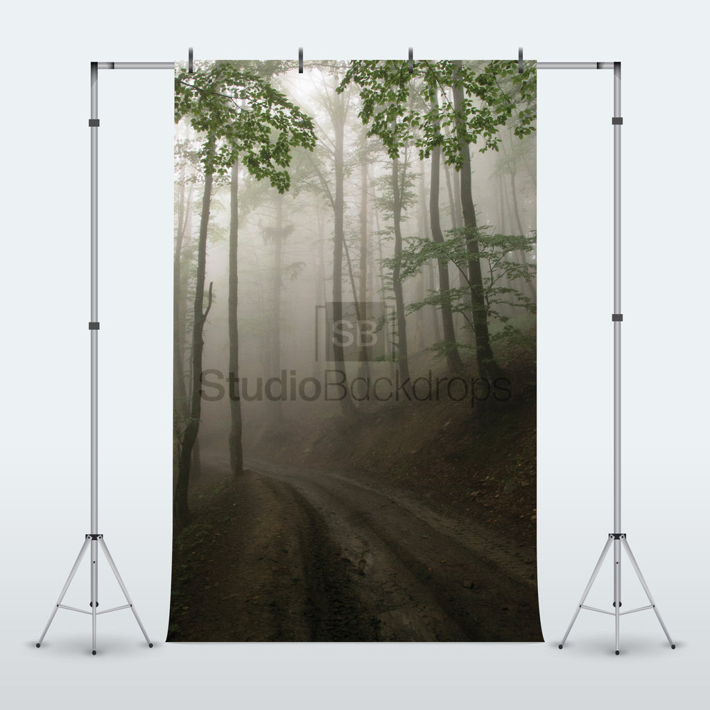 Foggy Forest Photography Backdrop