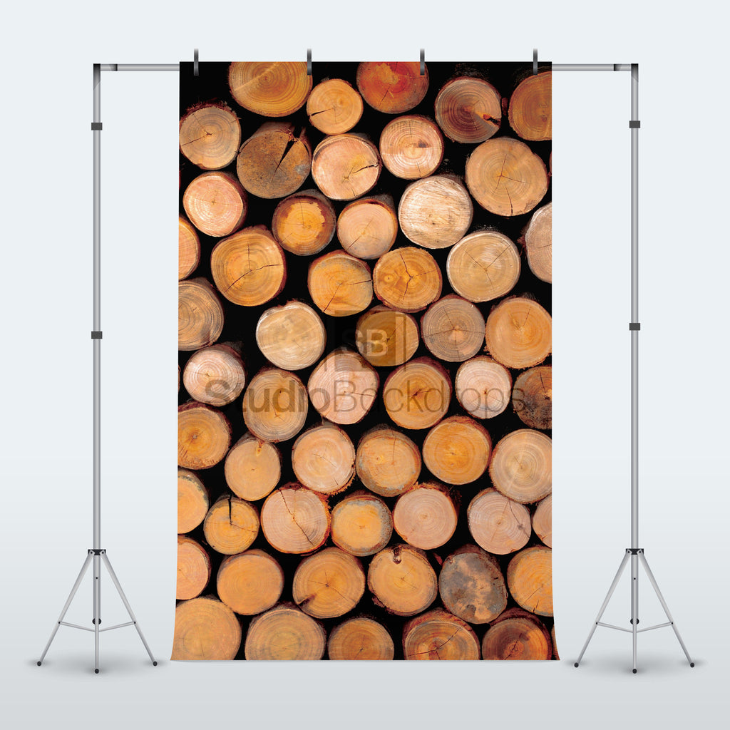 Logs Photography Backdrop