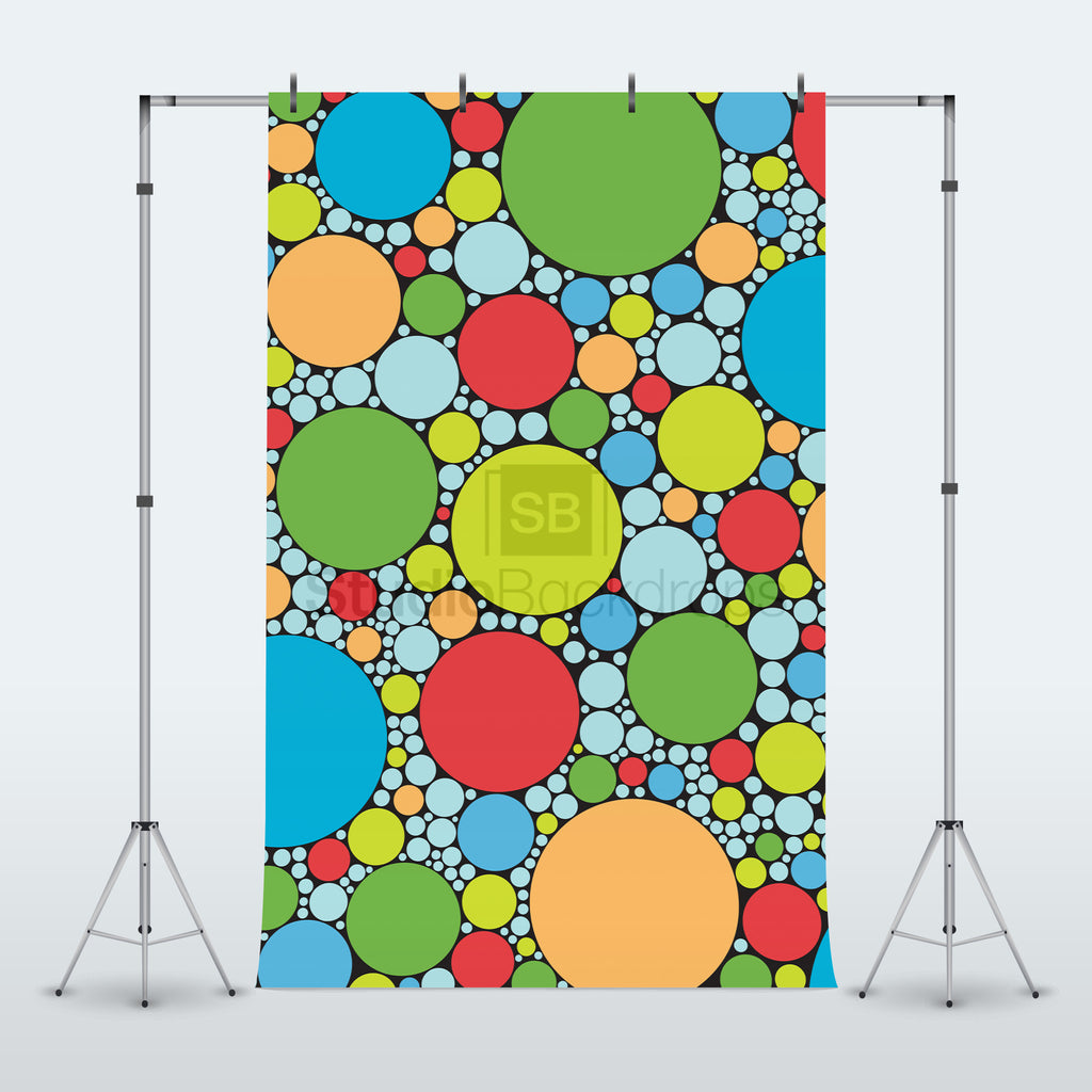 Multicoloured Dots Photography Backdrop