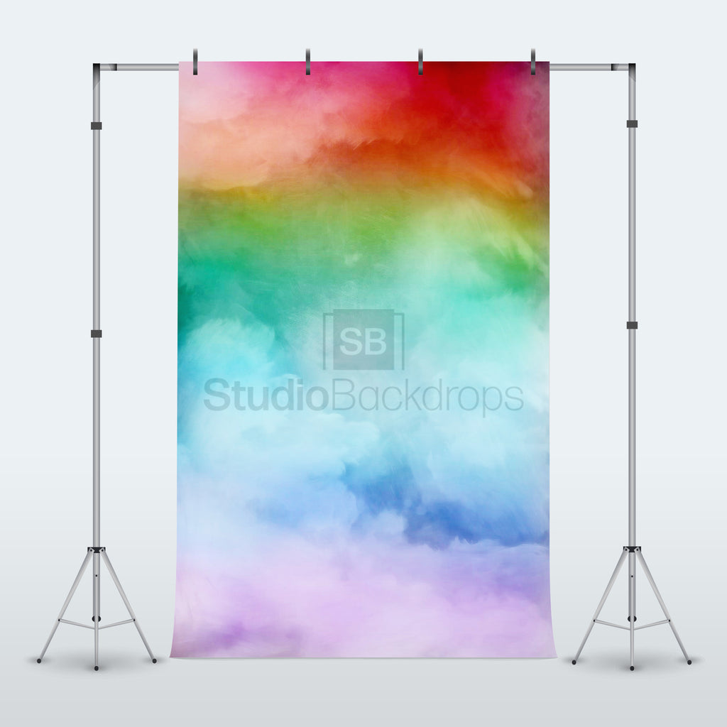 Pastel Rainbow Watercolour Sky Photography Backdrop BD-278-WAT