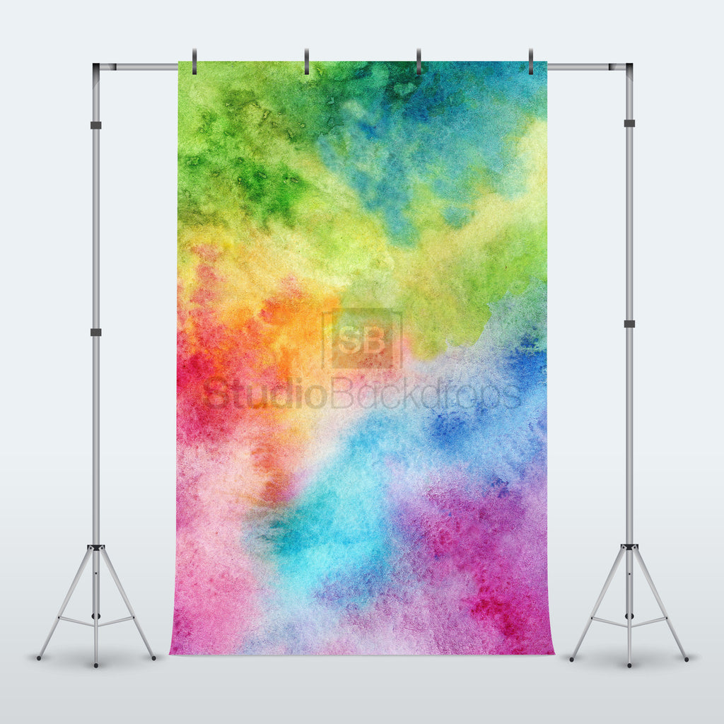 Multicolour Watercolour Texture Photography Backdrop BD-321-WAT ...