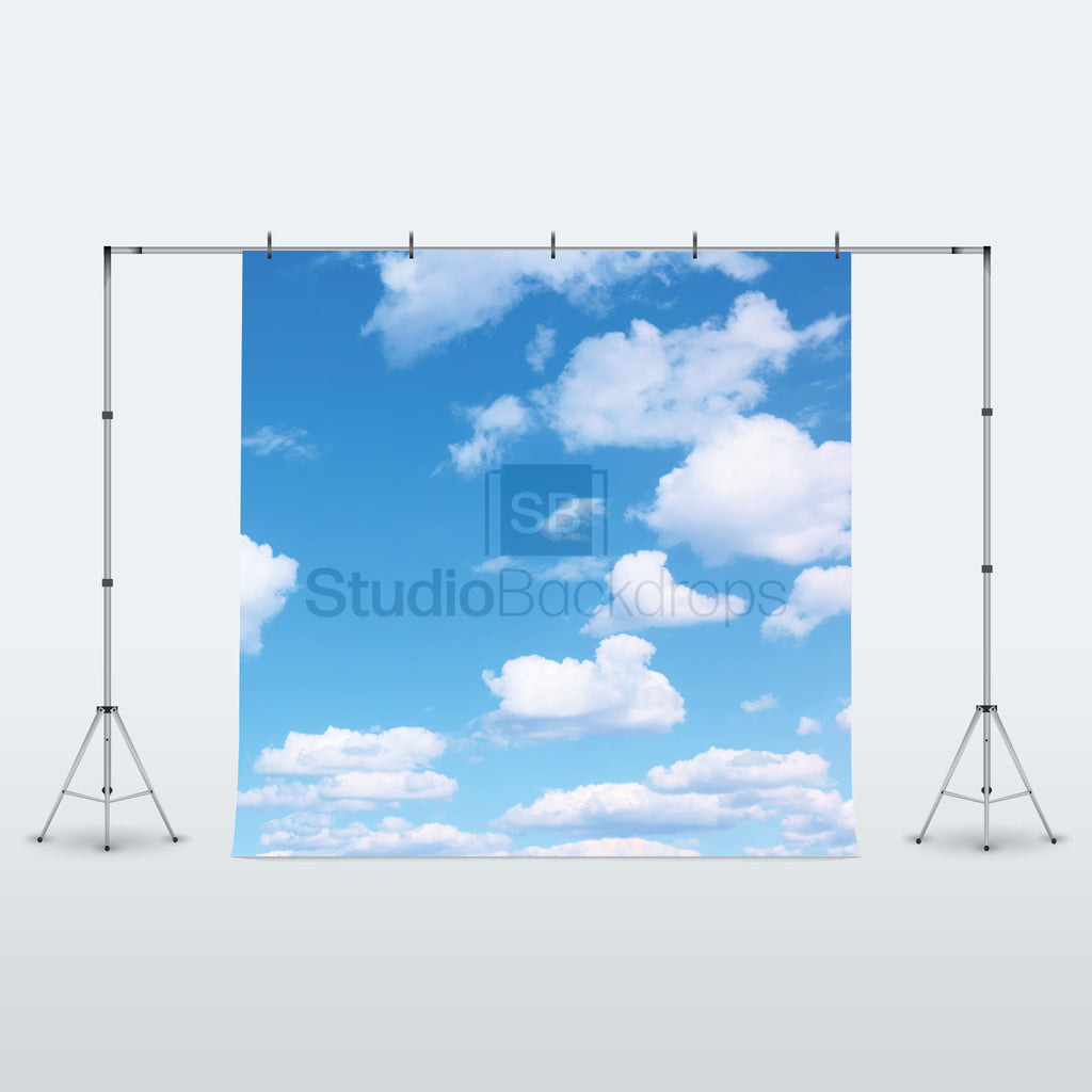 Studio Backdrops Blue Sky Clouds Photo Booth Backdrop BD-307-SCE